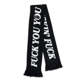 Fuckin Fuck Knit Scarf (Black)