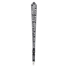 Fuckin Fuck Lanyard  (Black)