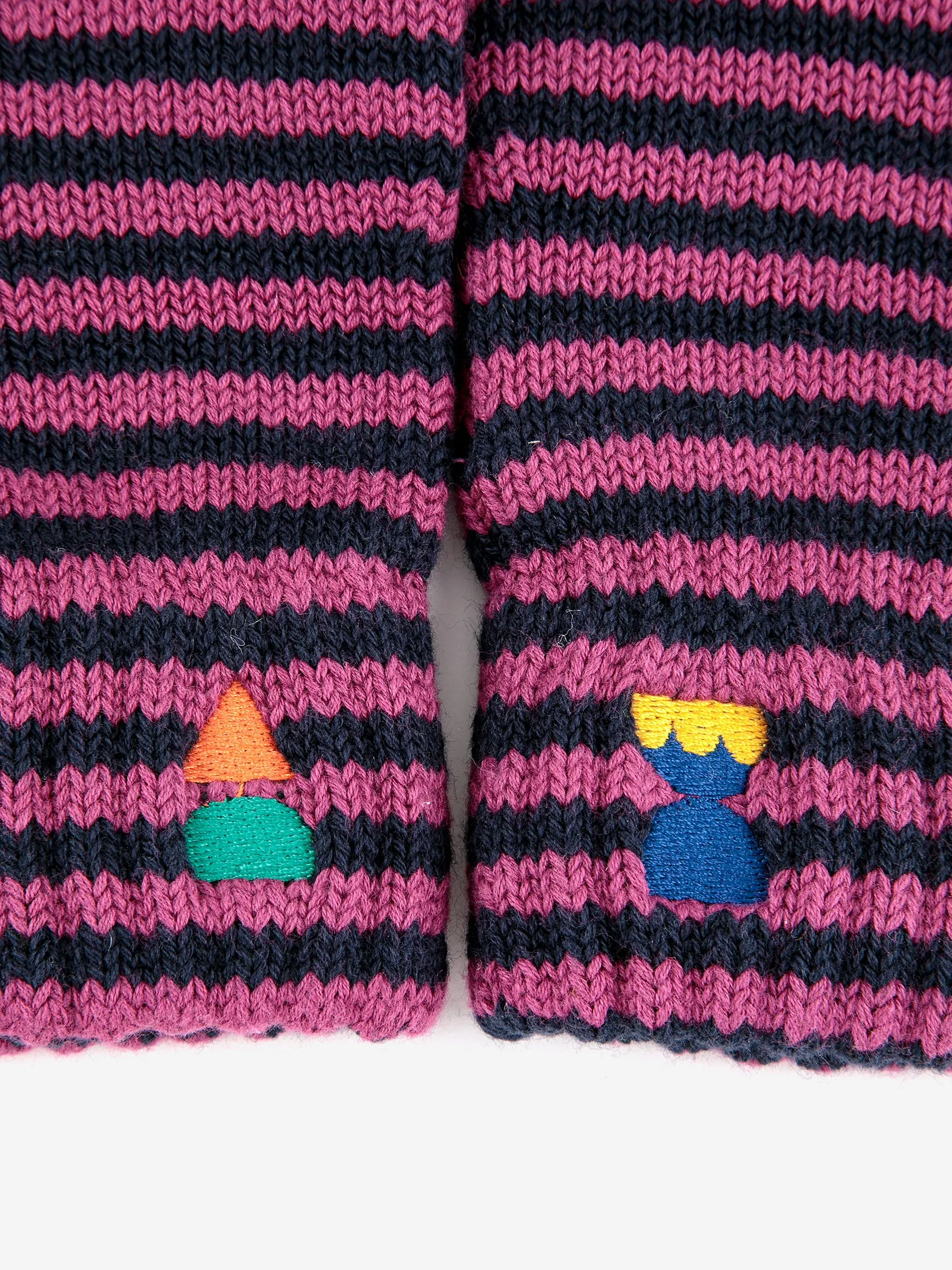 Funny Friends Striped Knitted Gloves