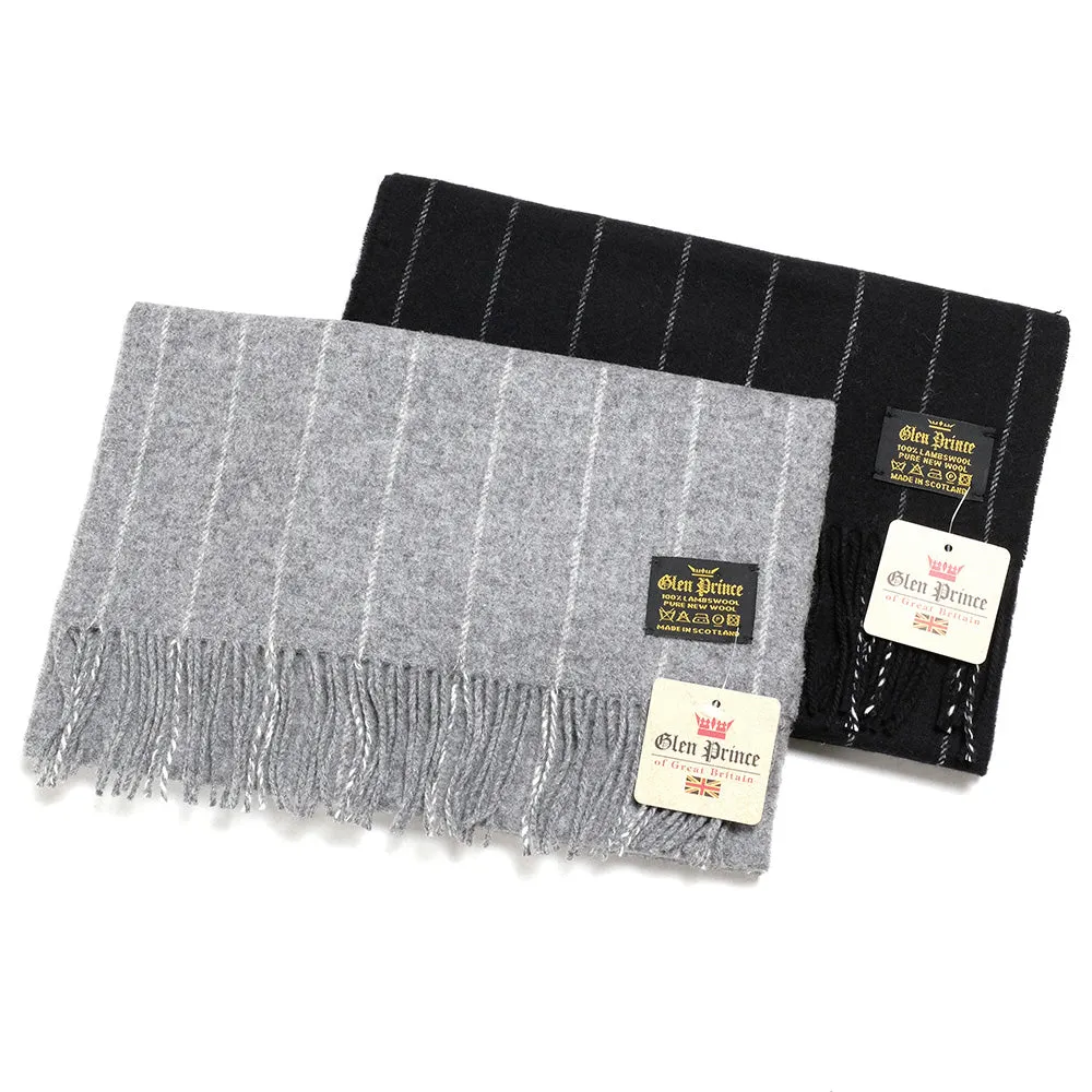 Glen Prince - 100% LAMS WOOL Muffler - Stripe