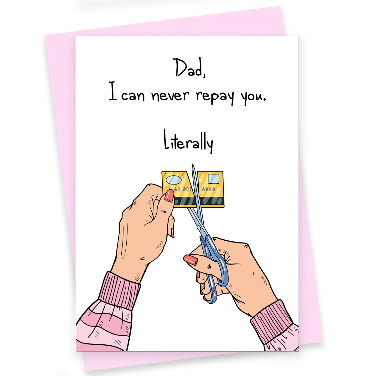 Greeting Card For Dad - I Can Never Repay You