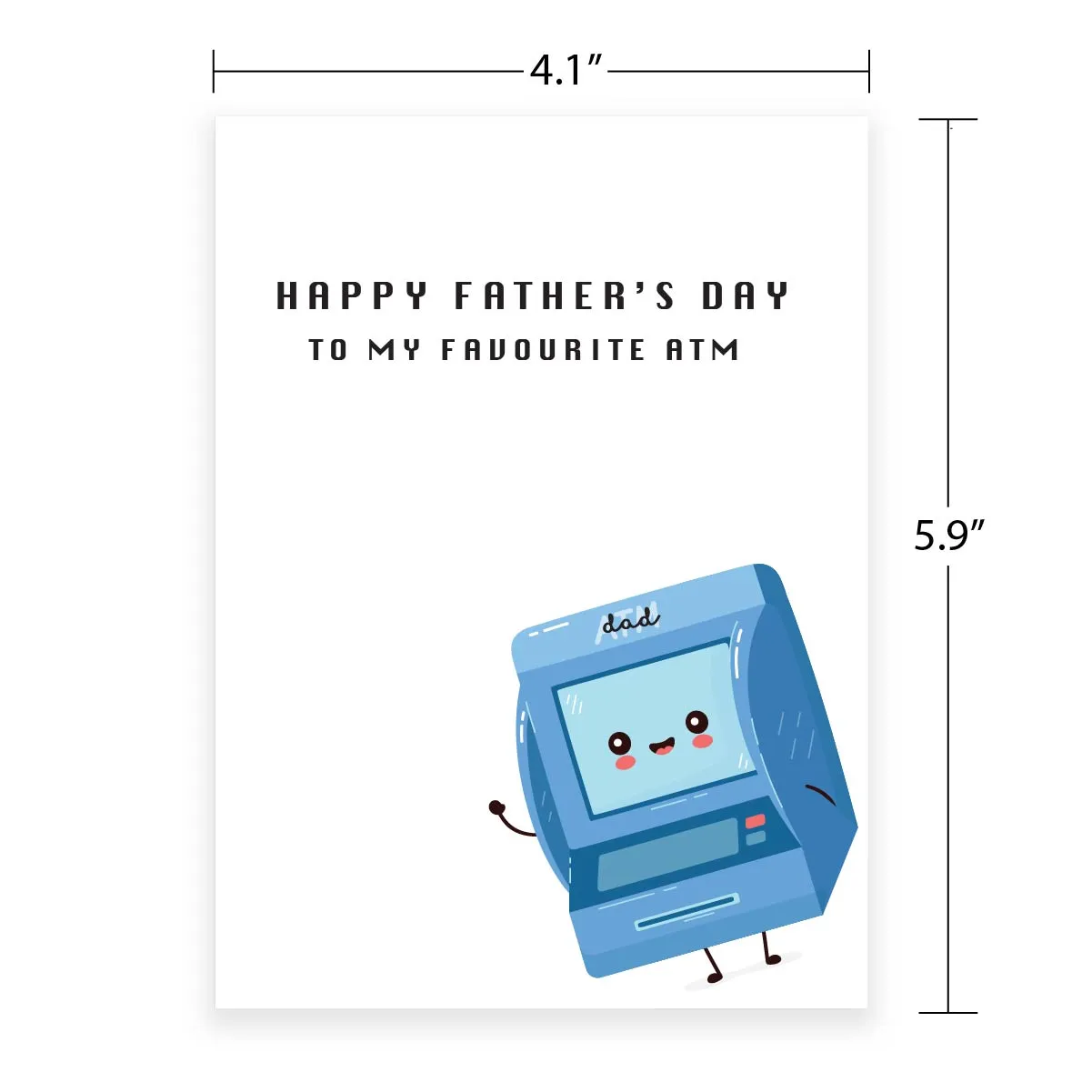 Greeting Card For Dad - My Favourite ATM