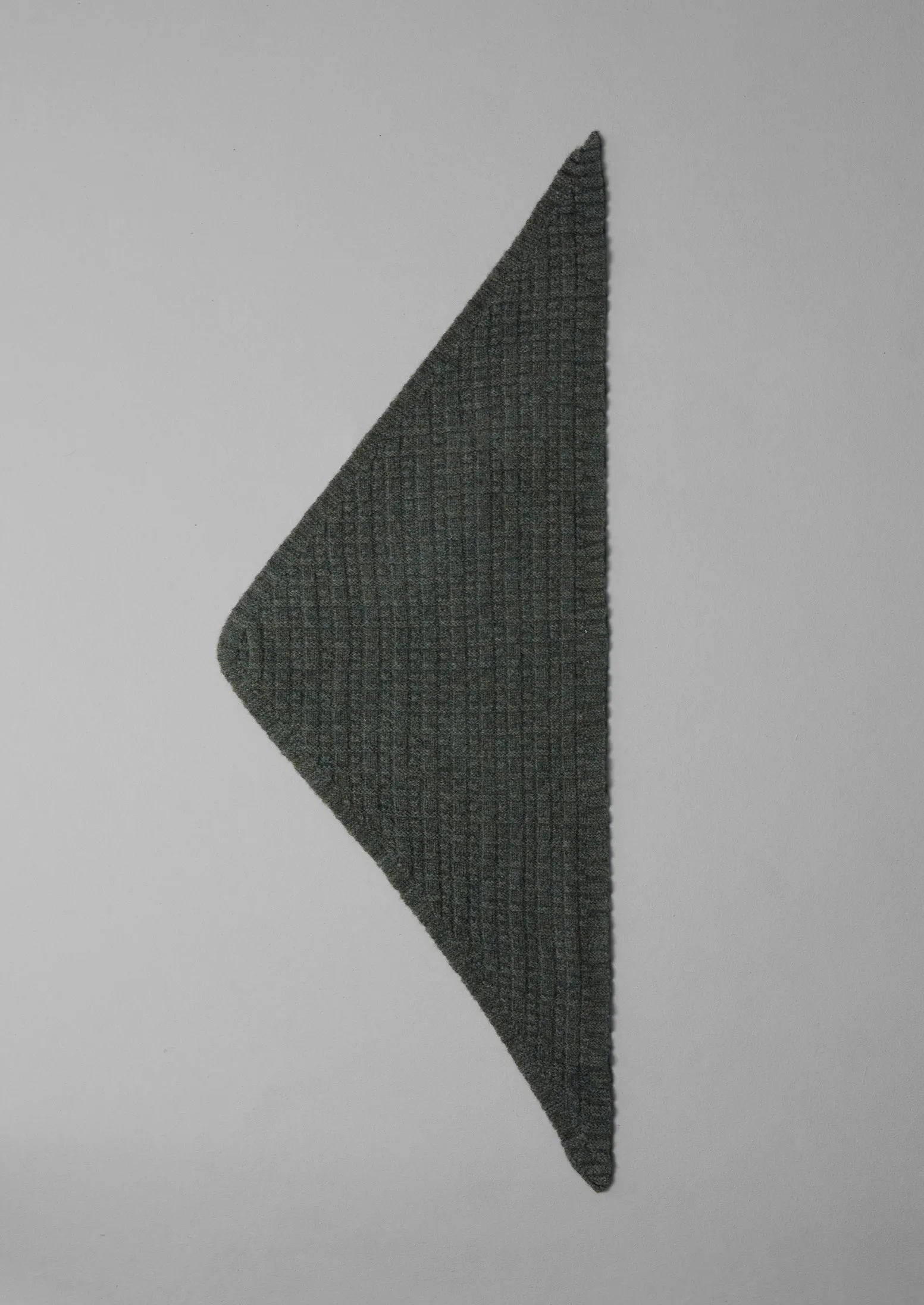 Grid Stitched Knitted Bandana | Seaweed