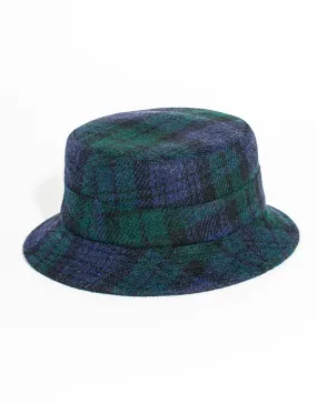 HARRIS TWEED BUCKET HAT - BLACKWATCH