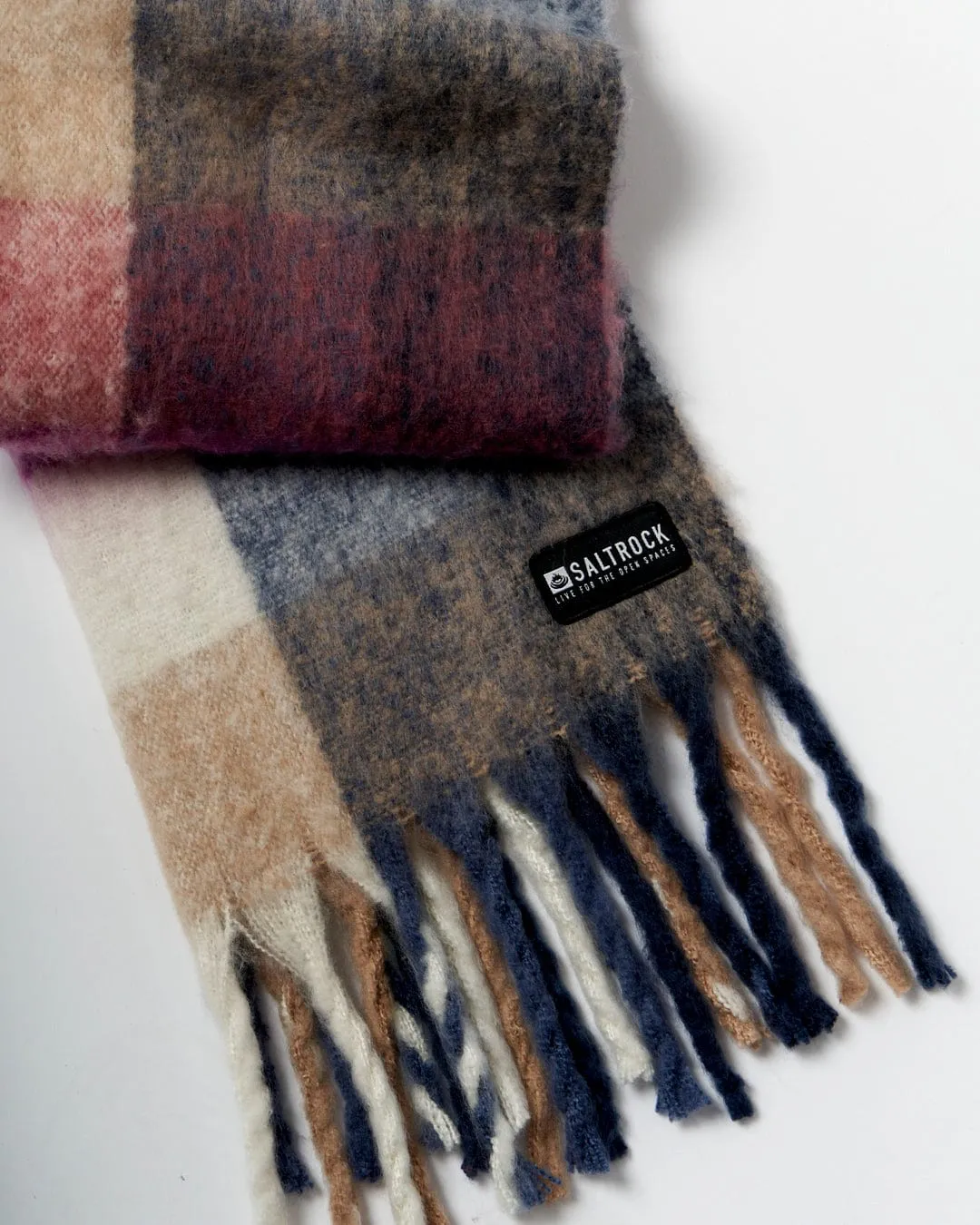 Harvest - Oversized Scarf - Blue/Purple Multi