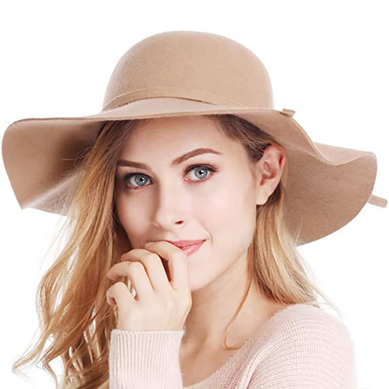 Haute Edition Women's Felt Floppy Hat