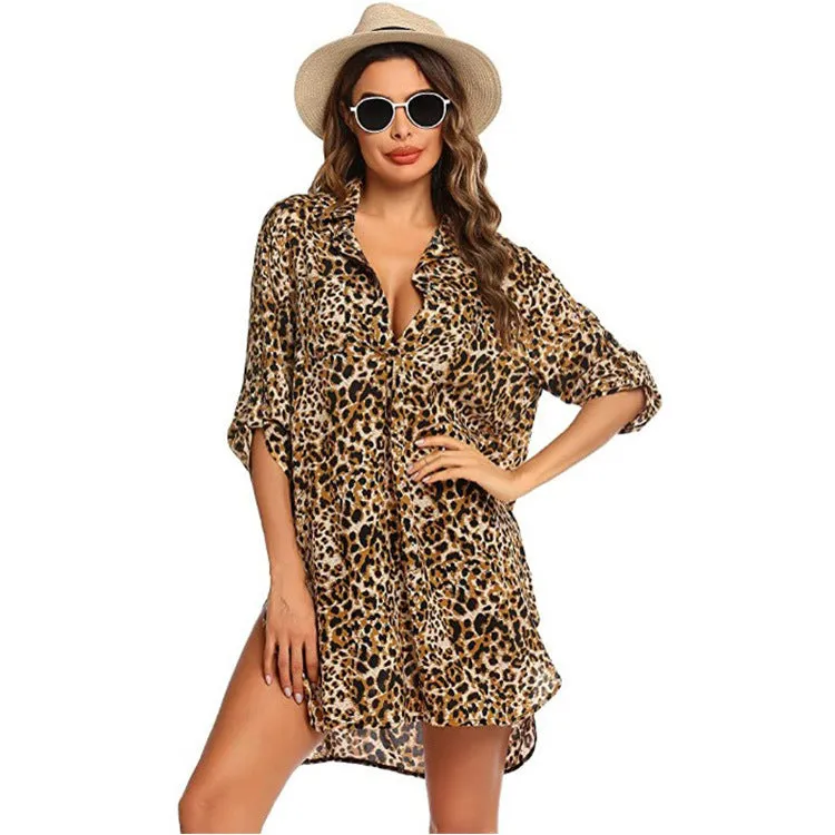 Haute Edition Women's Pullover Swim Beachwear Cover up Tunic Dress