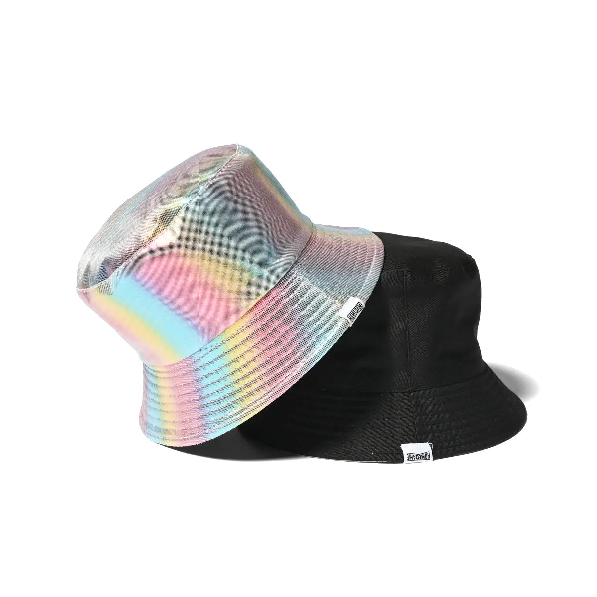 HOMEGAME - REVERSIBLE METALLIC BUCKET HAT【HG241410】