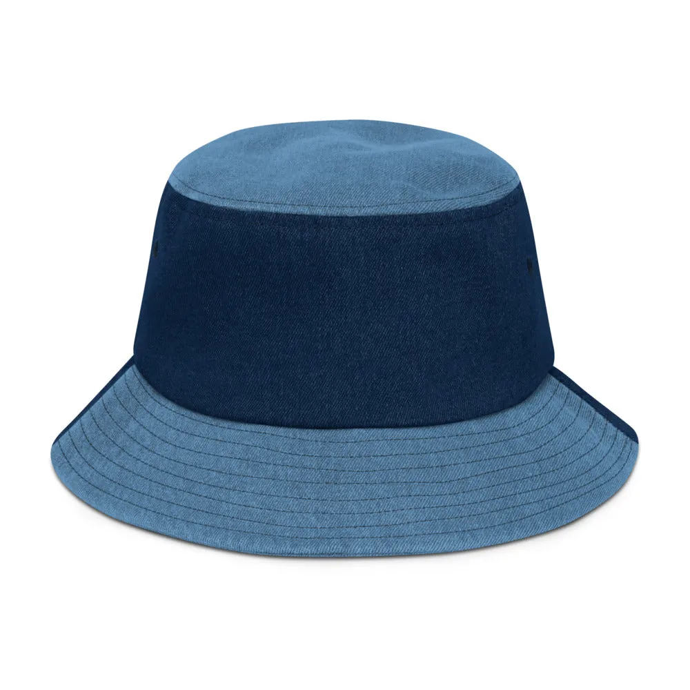 I heart Peace denim bucket hat