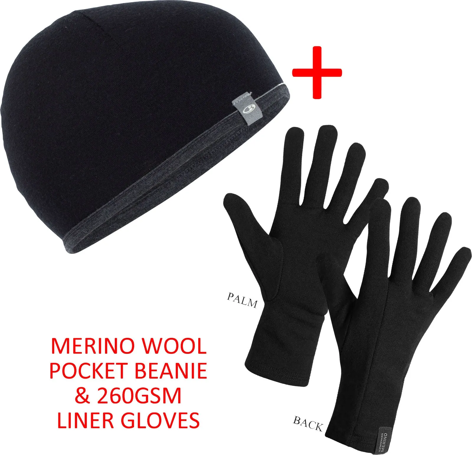 Icebreaker Merino 260 Gloves and Beanie Bundle