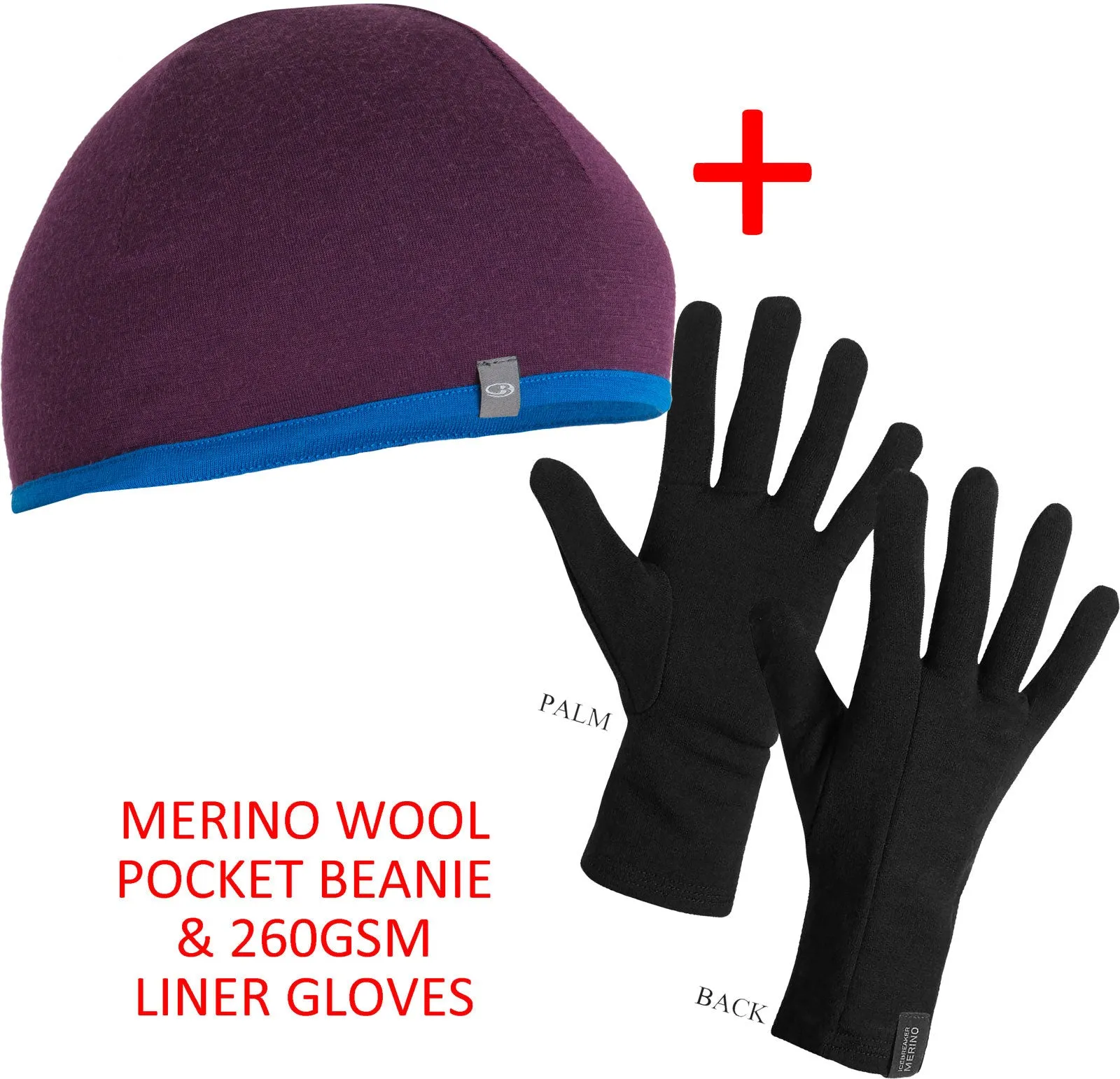 Icebreaker Merino 260 Gloves and Beanie Bundle