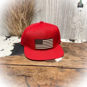 Kids US Hat - Red