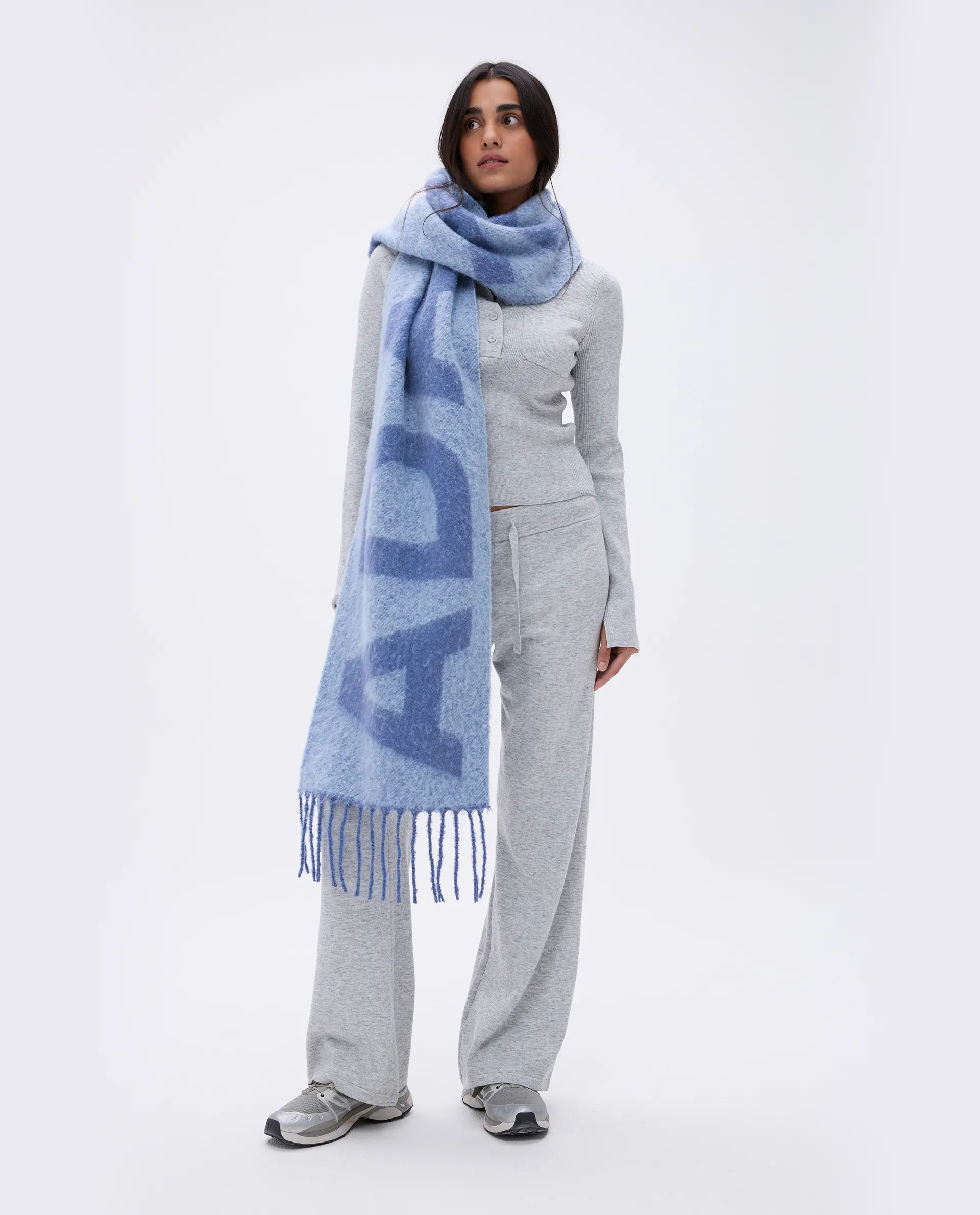 Knit Scarf - Blue