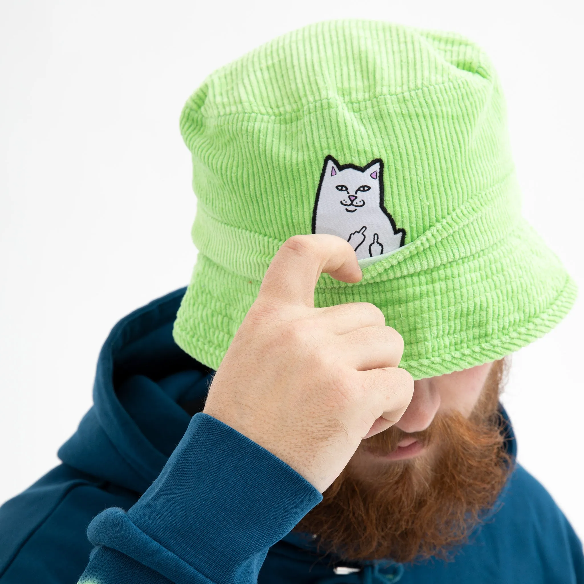 Lord Nermal Corduroy Bucket Hat (Mint)