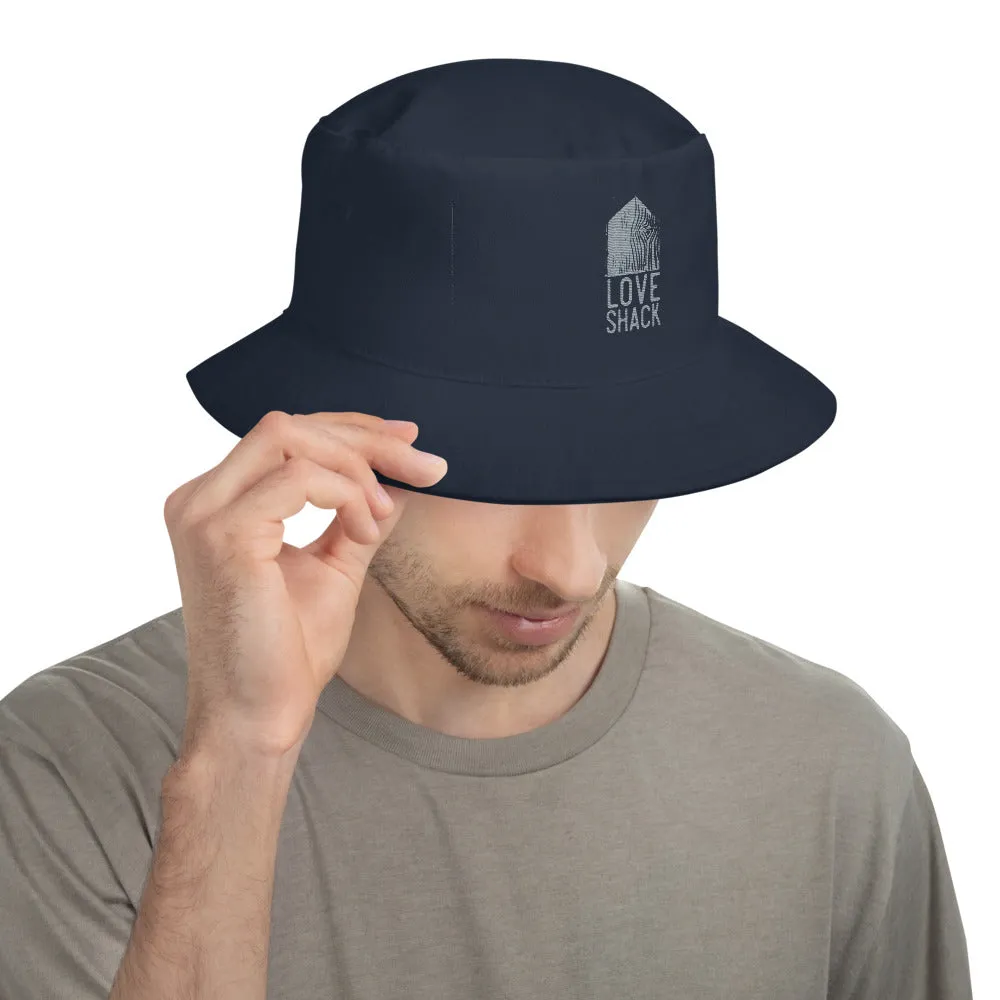 Love Shack Libations - Grey Embroidered Bucket Hat