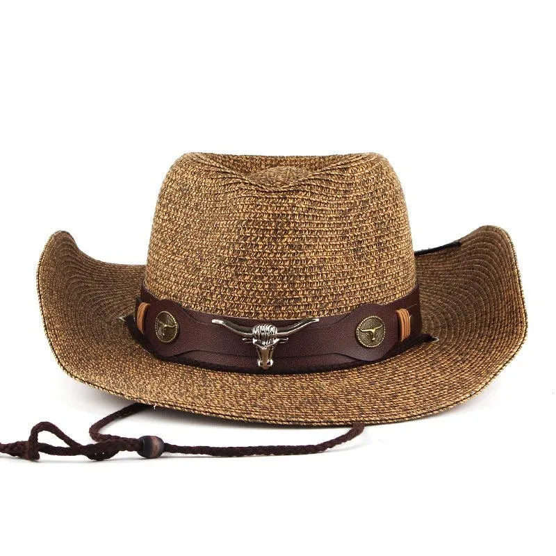 Men's Western Straw Cowboy Hat