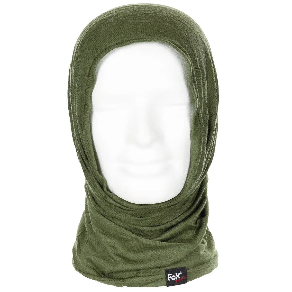 Merino Wool Snood Scarf Olive