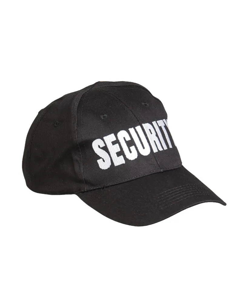 Mil-Tec Black SECURITY Baseball Cap