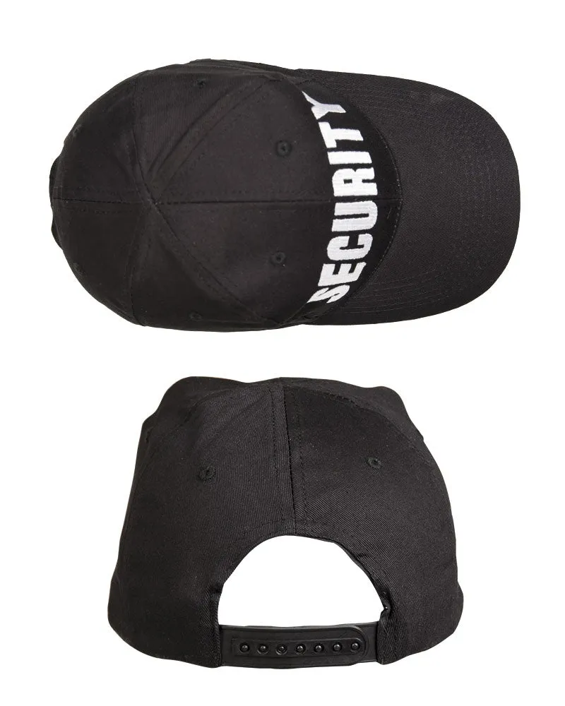 Mil-Tec Black SECURITY Baseball Cap