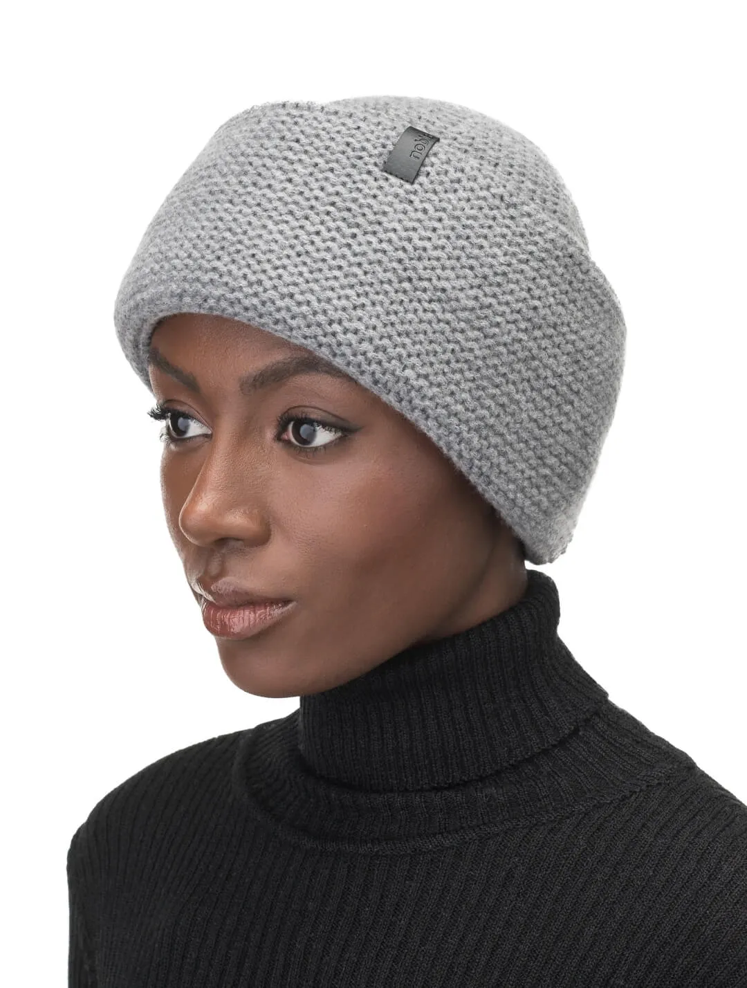 Mira Unisex Purl Knit Beanie