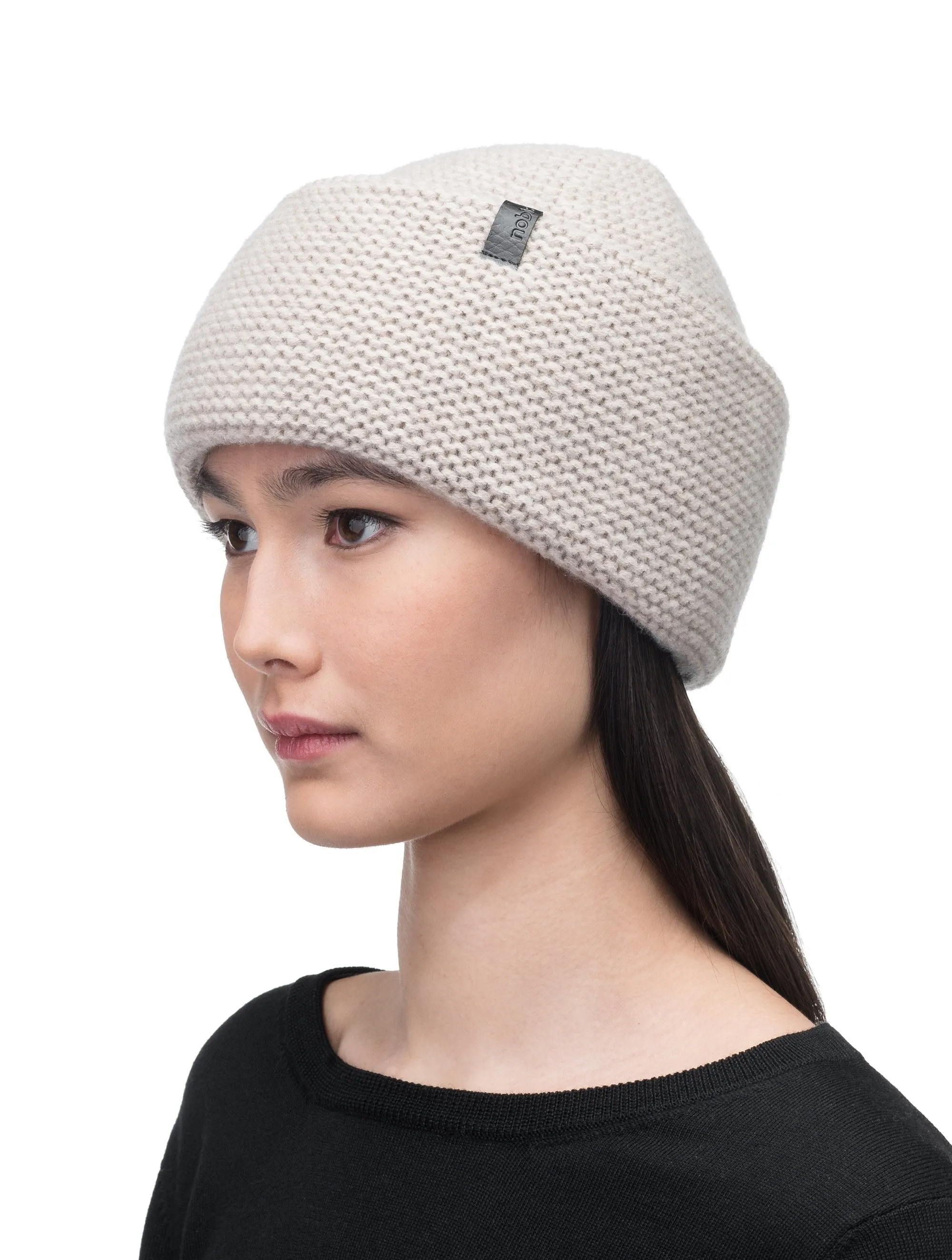 Mira Unisex Purl Knit Beanie