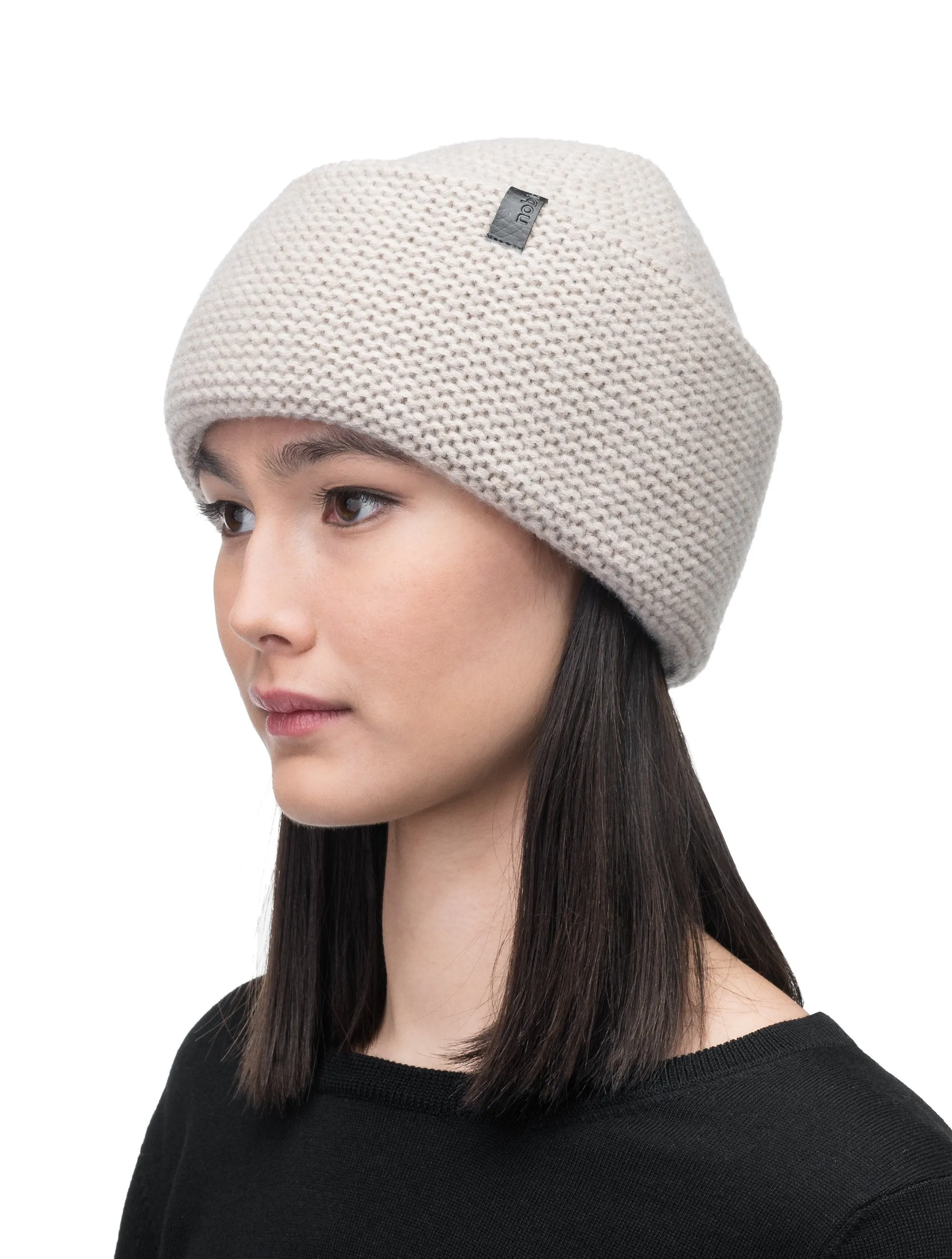 Mira Unisex Purl Knit Beanie