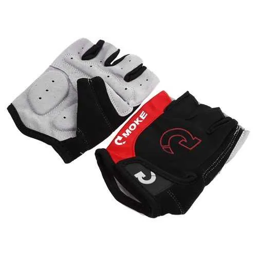 MOKE Cycling Mountain Road Bike Bicycle Gloves Half Finger Anti-slip Unisex Gloves