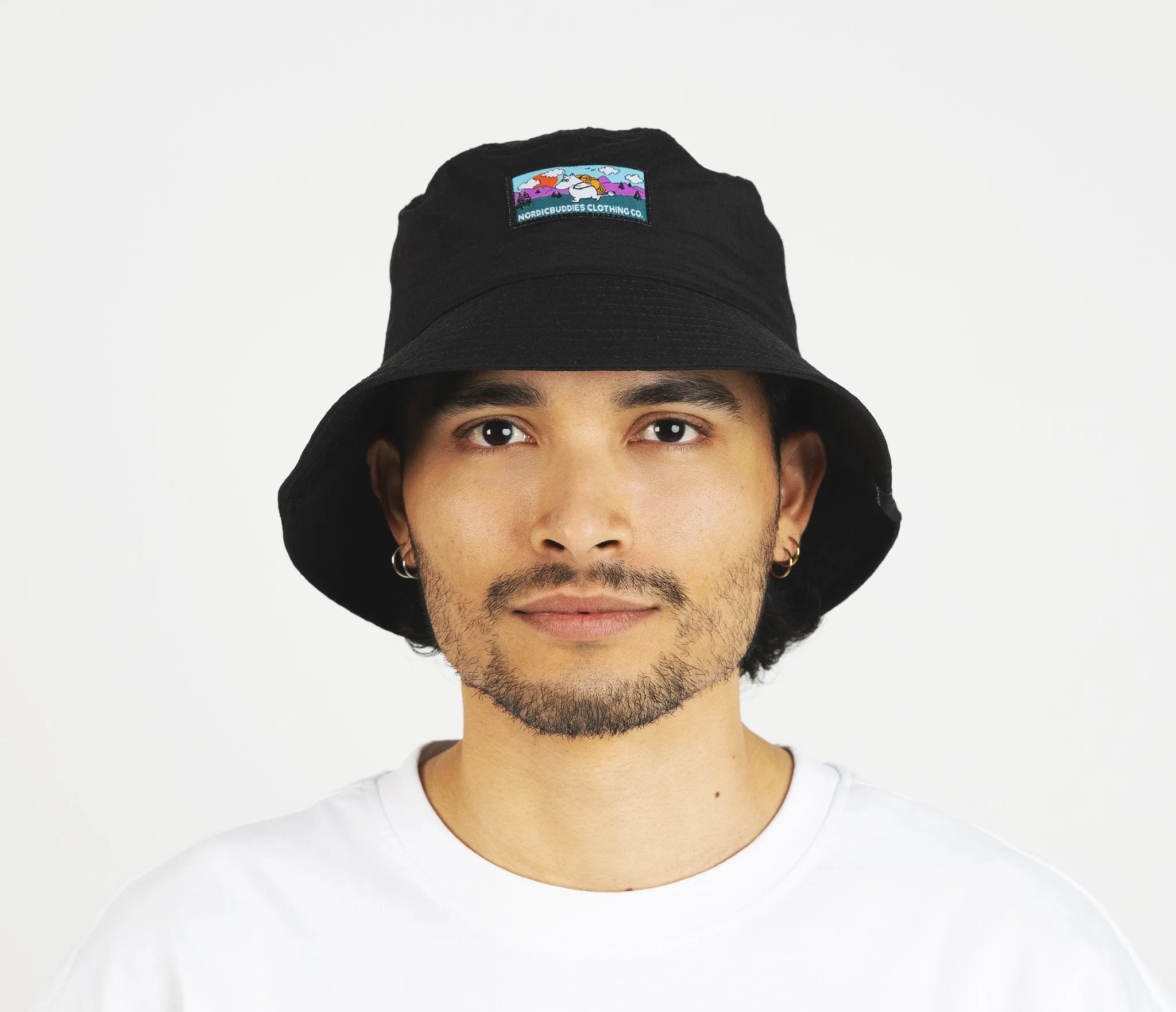 Moomintroll Adventure Nylon Bucket Hat - Black