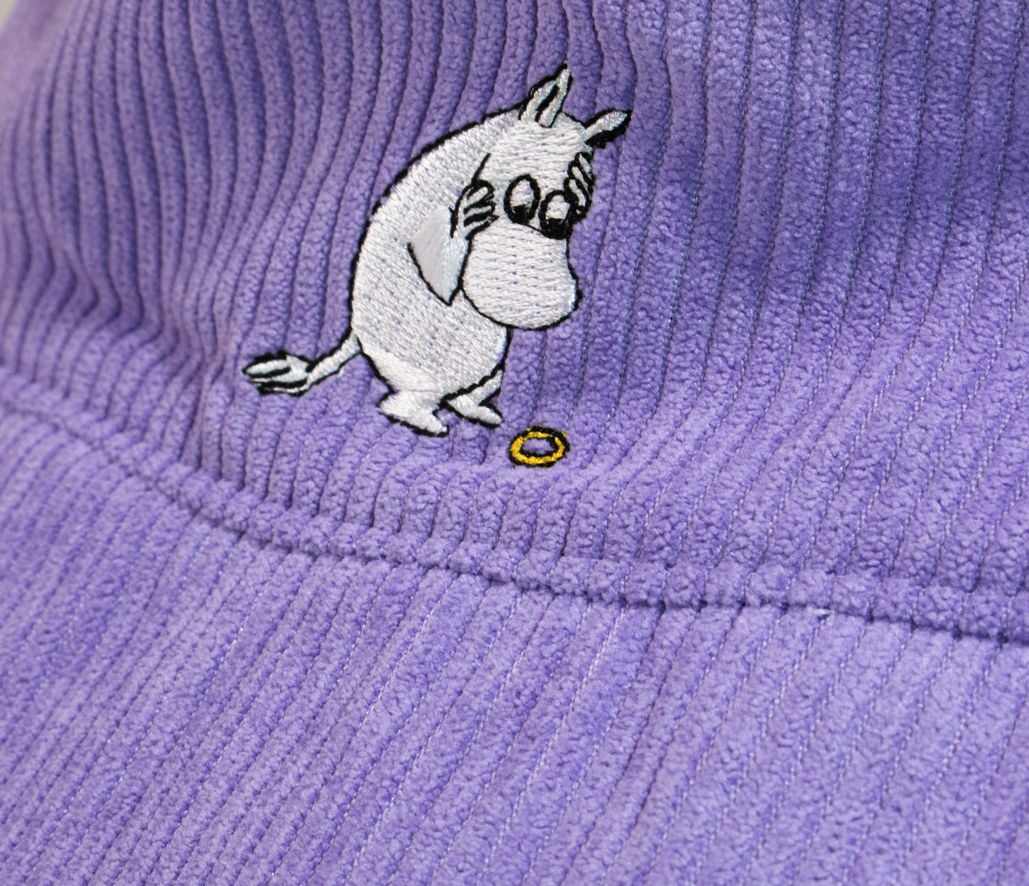 Moomintroll Ankle Ring Bucket Hat Corduroy - Purple