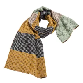 NUNO Shawl: "Back Paca" (Mustard/Eggplant/Teal)