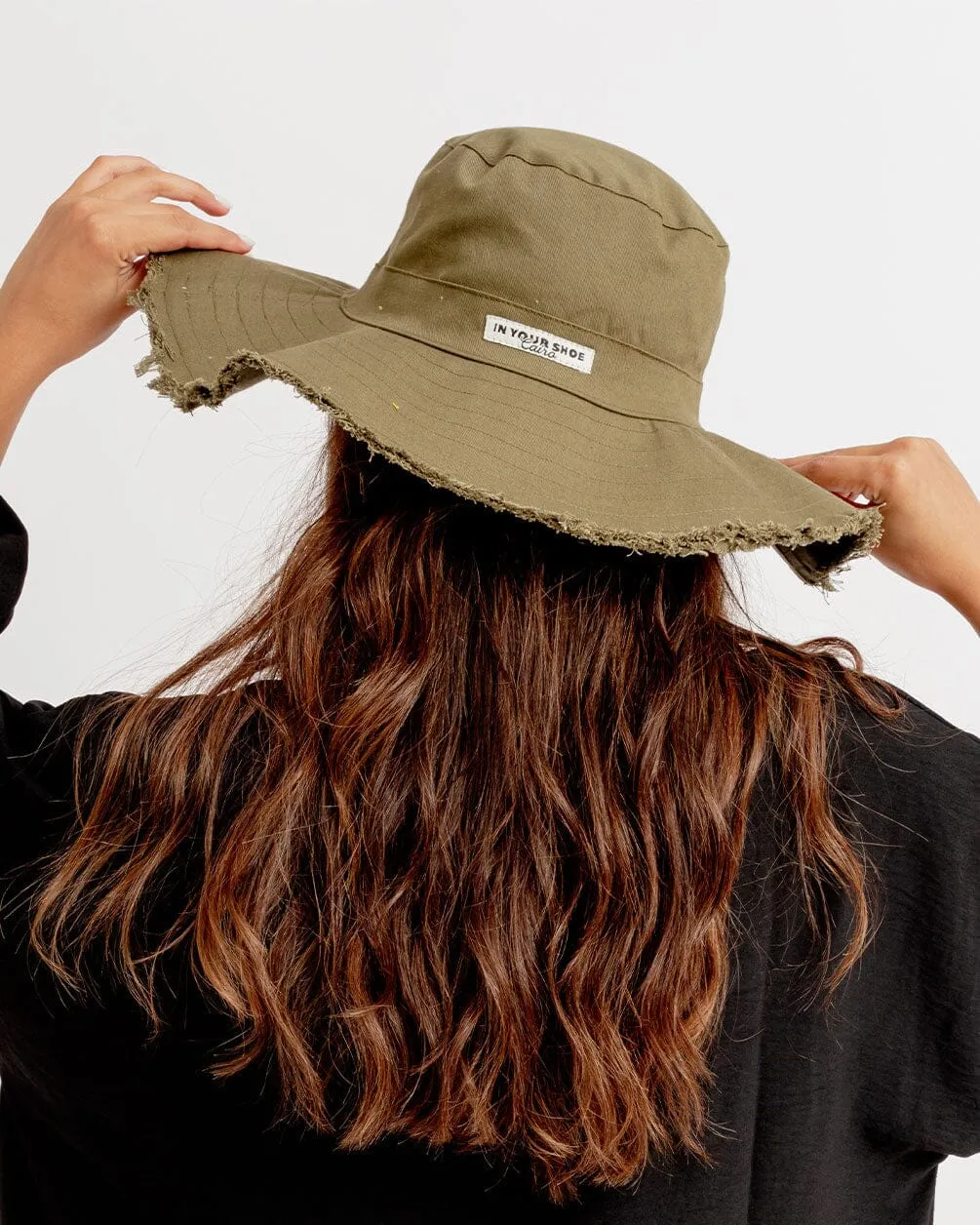 Olive Green Floppy Hat