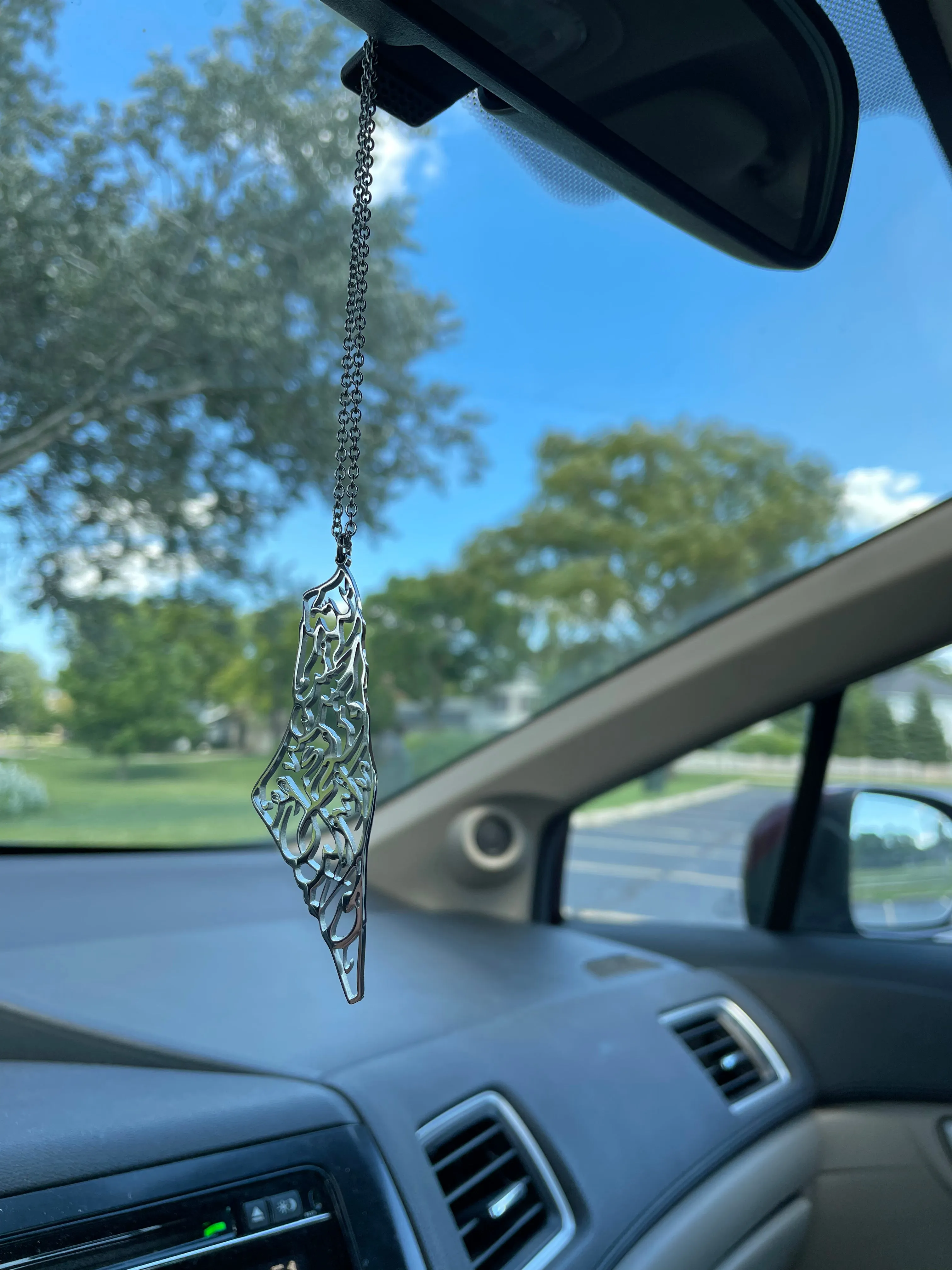 Palestine Map Car Hang Pendant