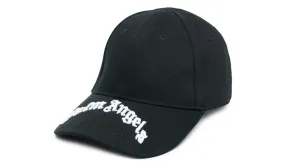 Palm Angels Logo-Embroidered Baseball Cap Black