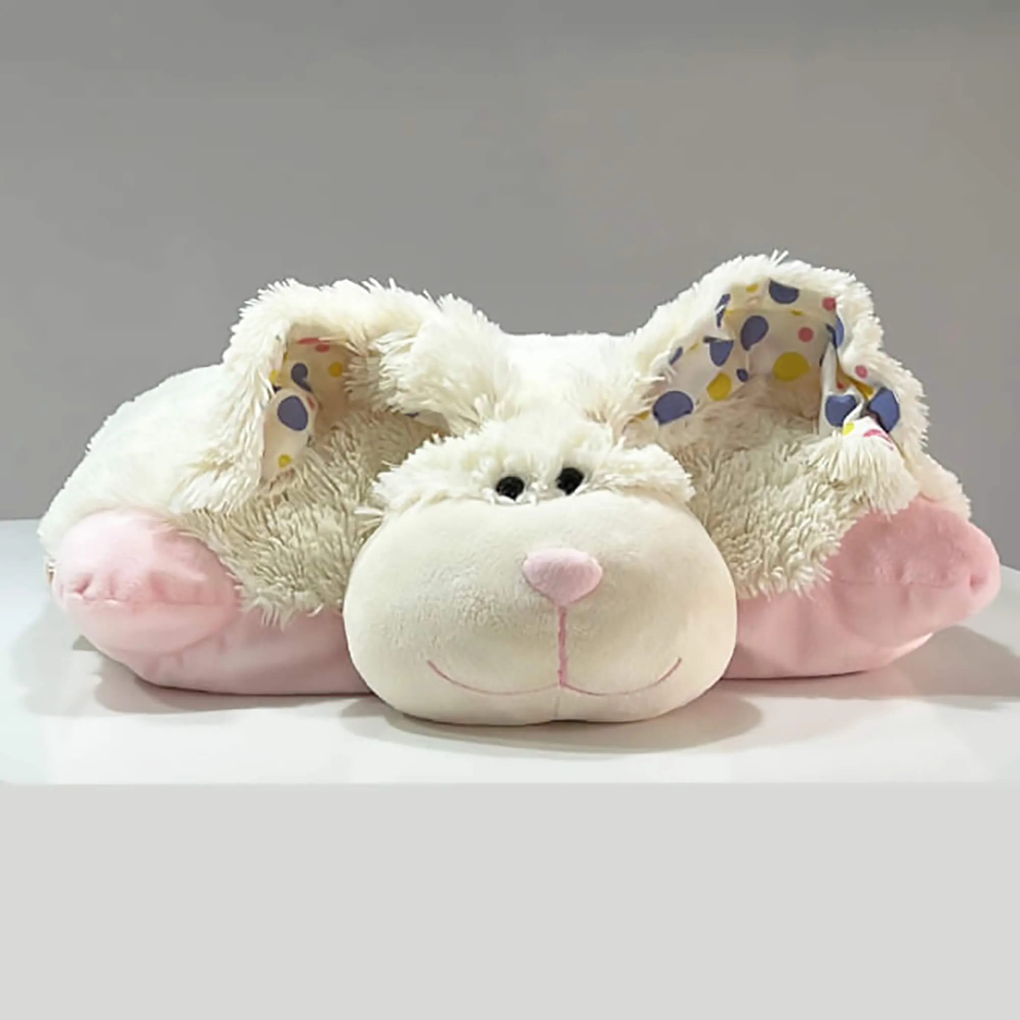 Pillow Pets Long-Haired Bunny Rabbit Pillow Toy for Kids