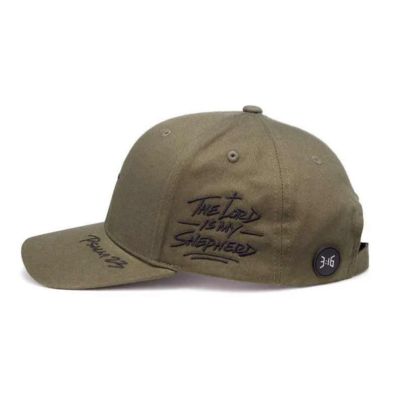 Psalm 23 - Baseball Cap - Army Green