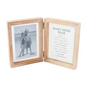 "Beach House Rules" Hinged Frame