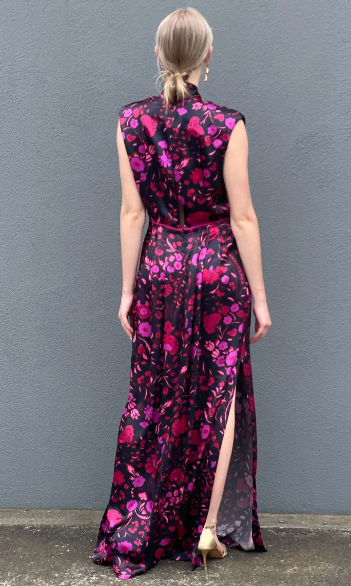 Sabina Musayev Revenna Dress - Black Floral