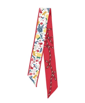 Saturday Silks - Houston Cougars Twilly Scarf