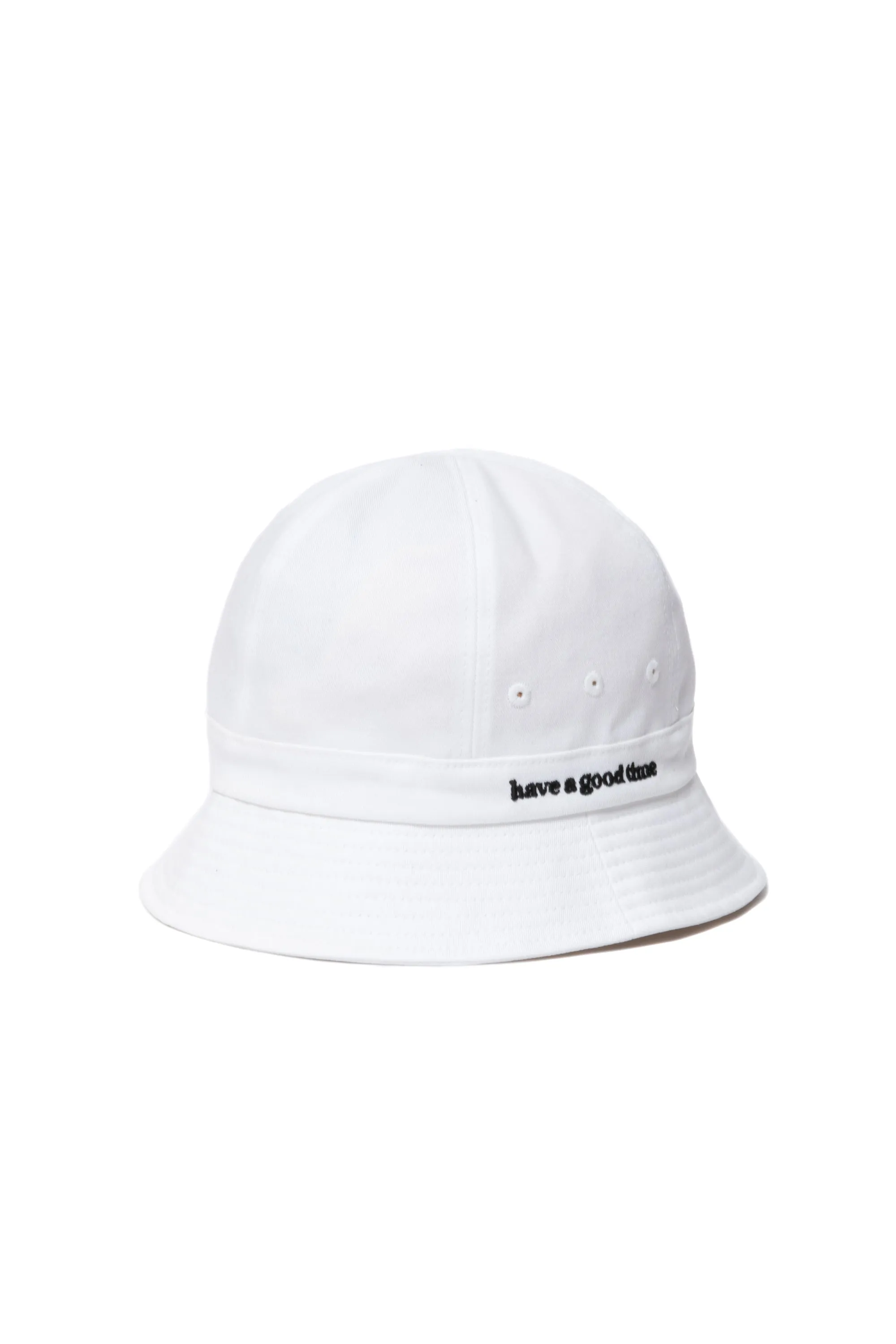 SIDE LOGO BUCKET HAT WHITE