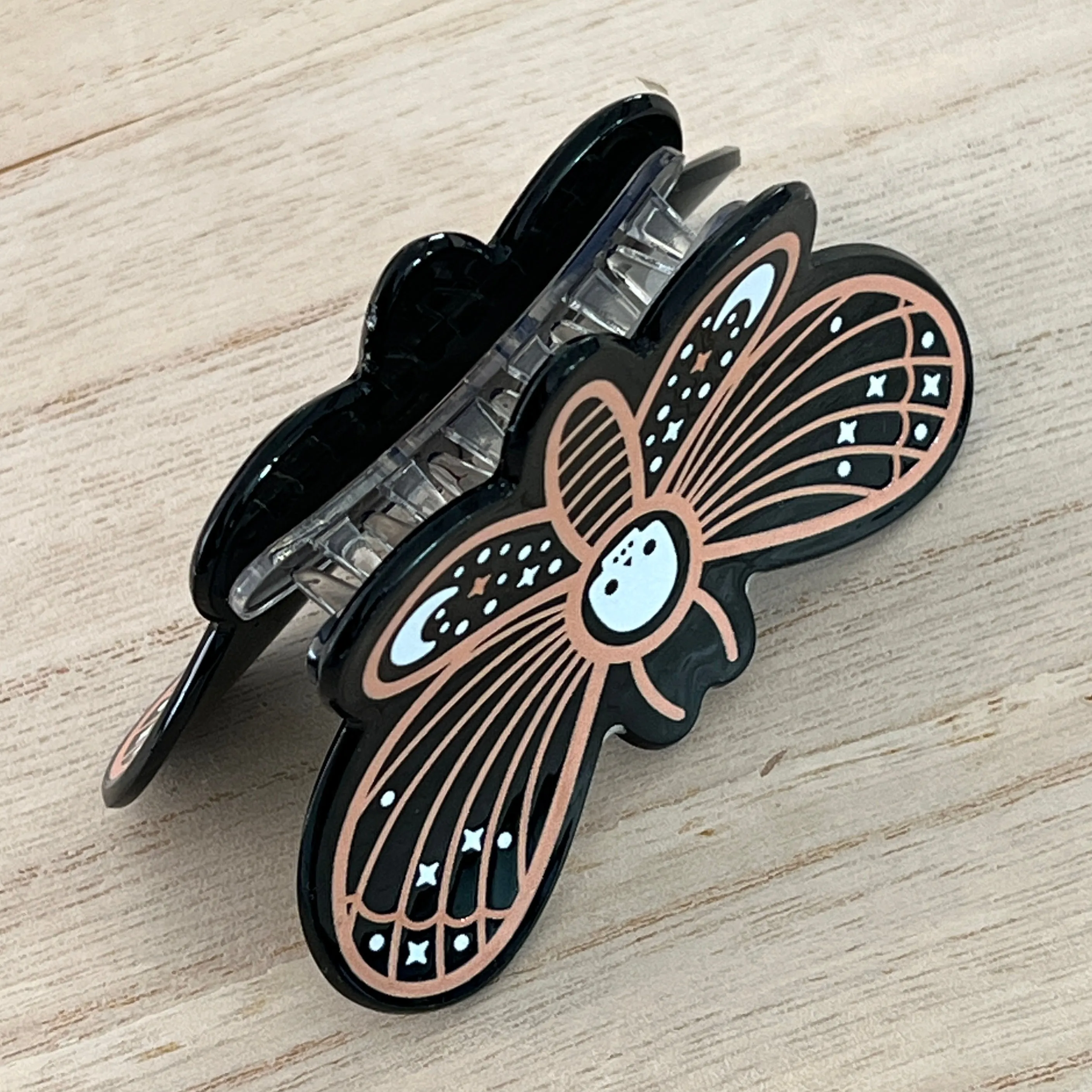 Skull Moth Hair Clip