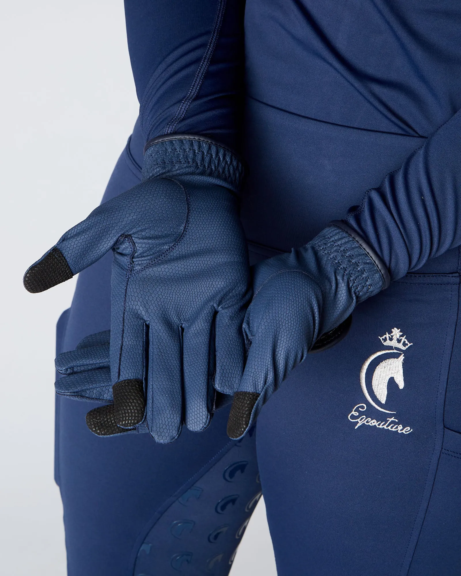 SmartGrip Horse Riding Gloves - NAVY