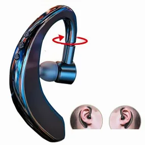 SMAXPRO™ Earhook Bluetooth Earpiece Headset w/ Noise Cancelling Mic (Wireless Trucker Earphone, iOS/Android)