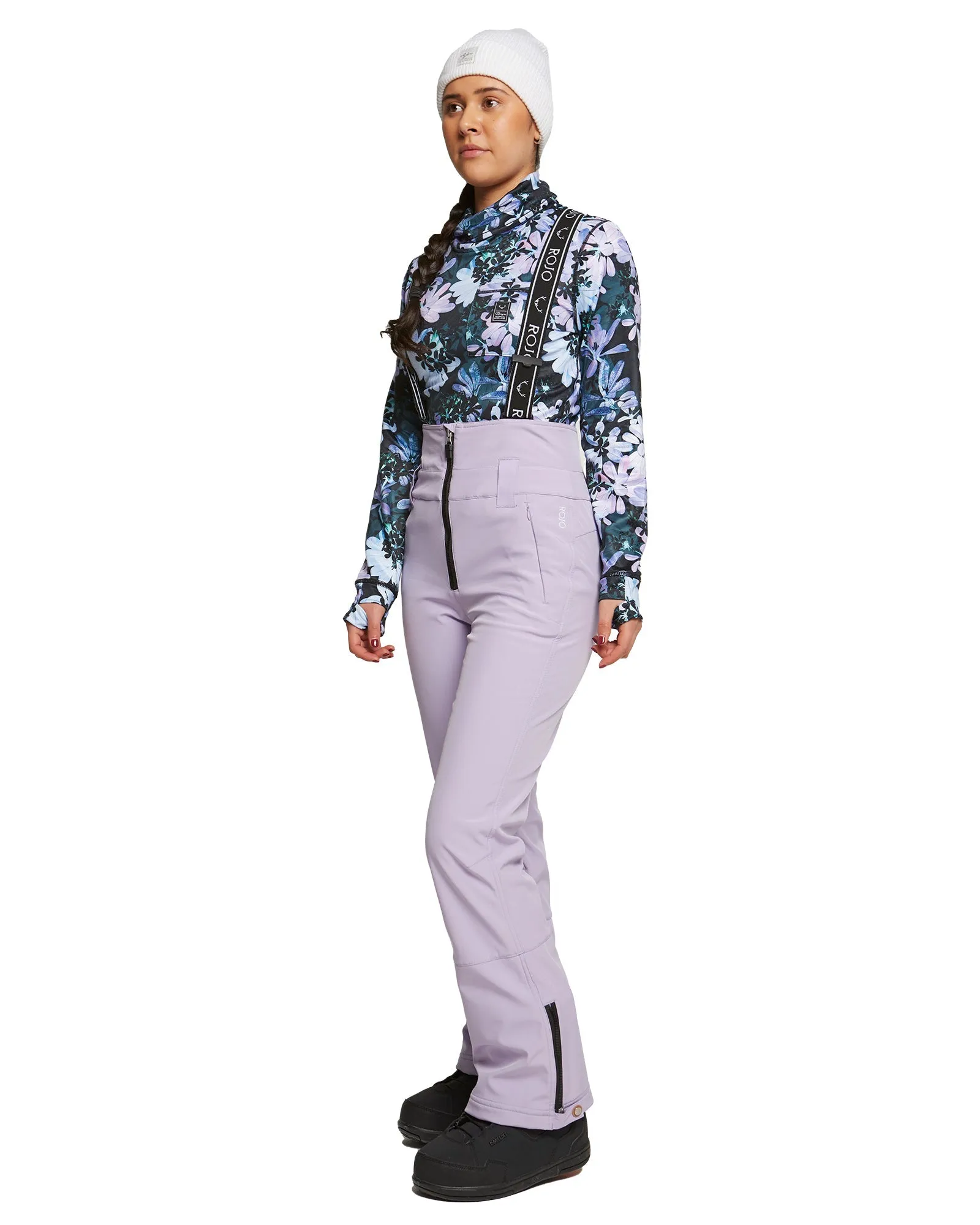 SOFTSHELL HIGH RISE PANT - PURPLE ROSE