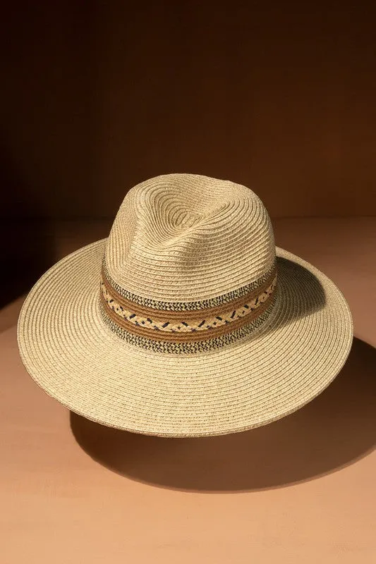 Southwestern Band Panama Hat