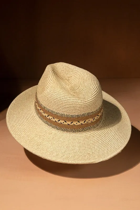 Southwestern Band Panama Hat