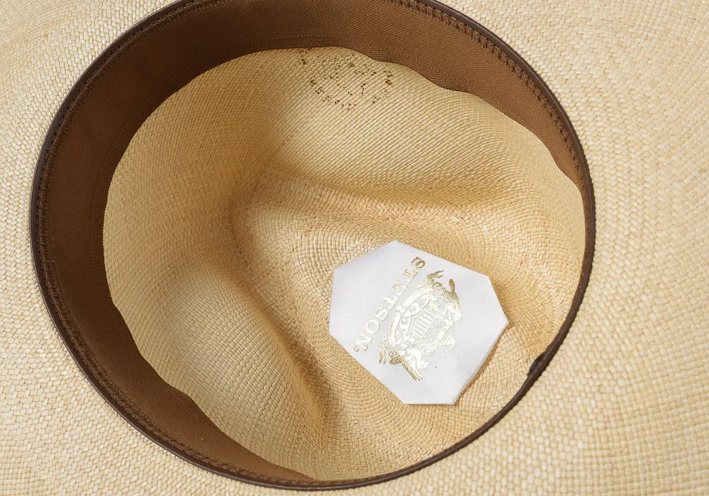 STETSON DESTINY STRAW FEDORA - NATURAL