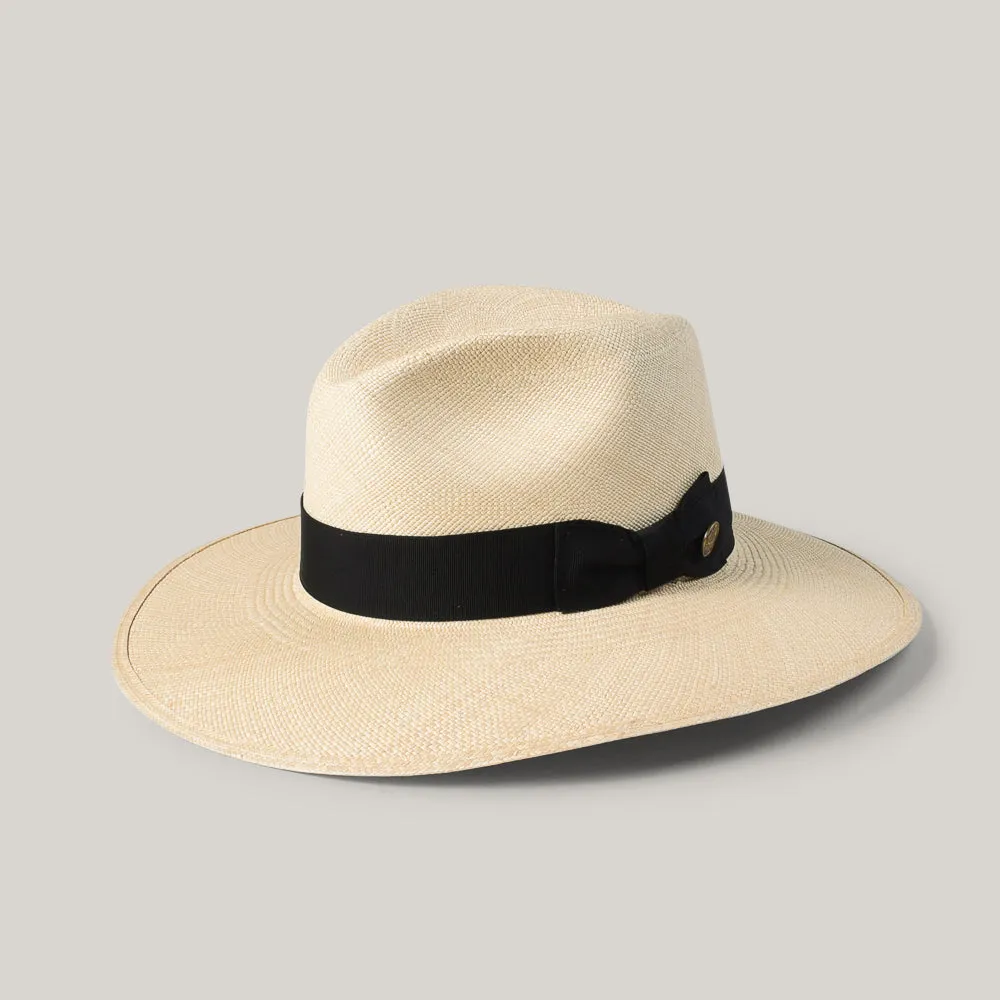 STETSON DESTINY STRAW FEDORA - NATURAL