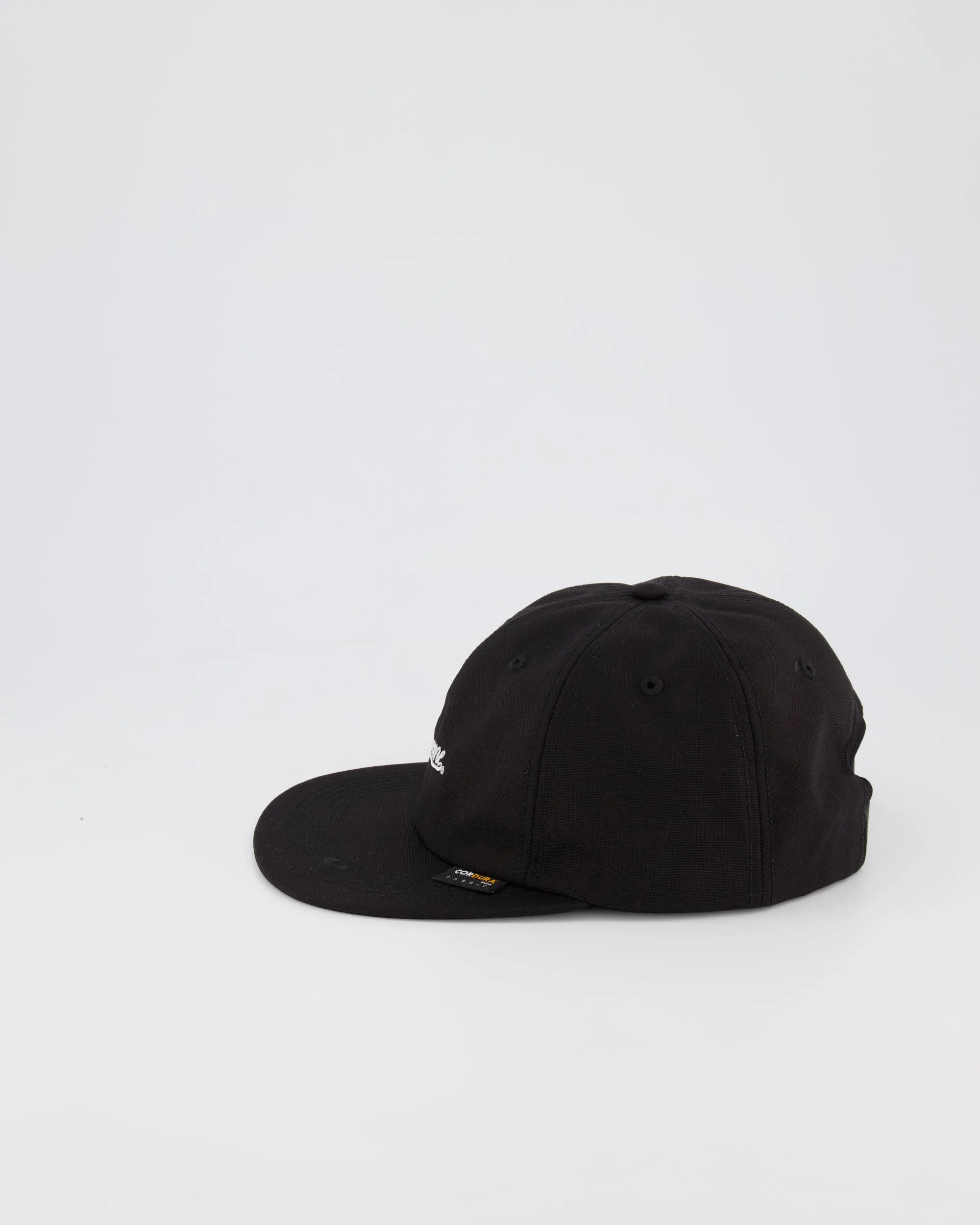 SUPREME 6 PANEL BASEBALL CAP - BLACK