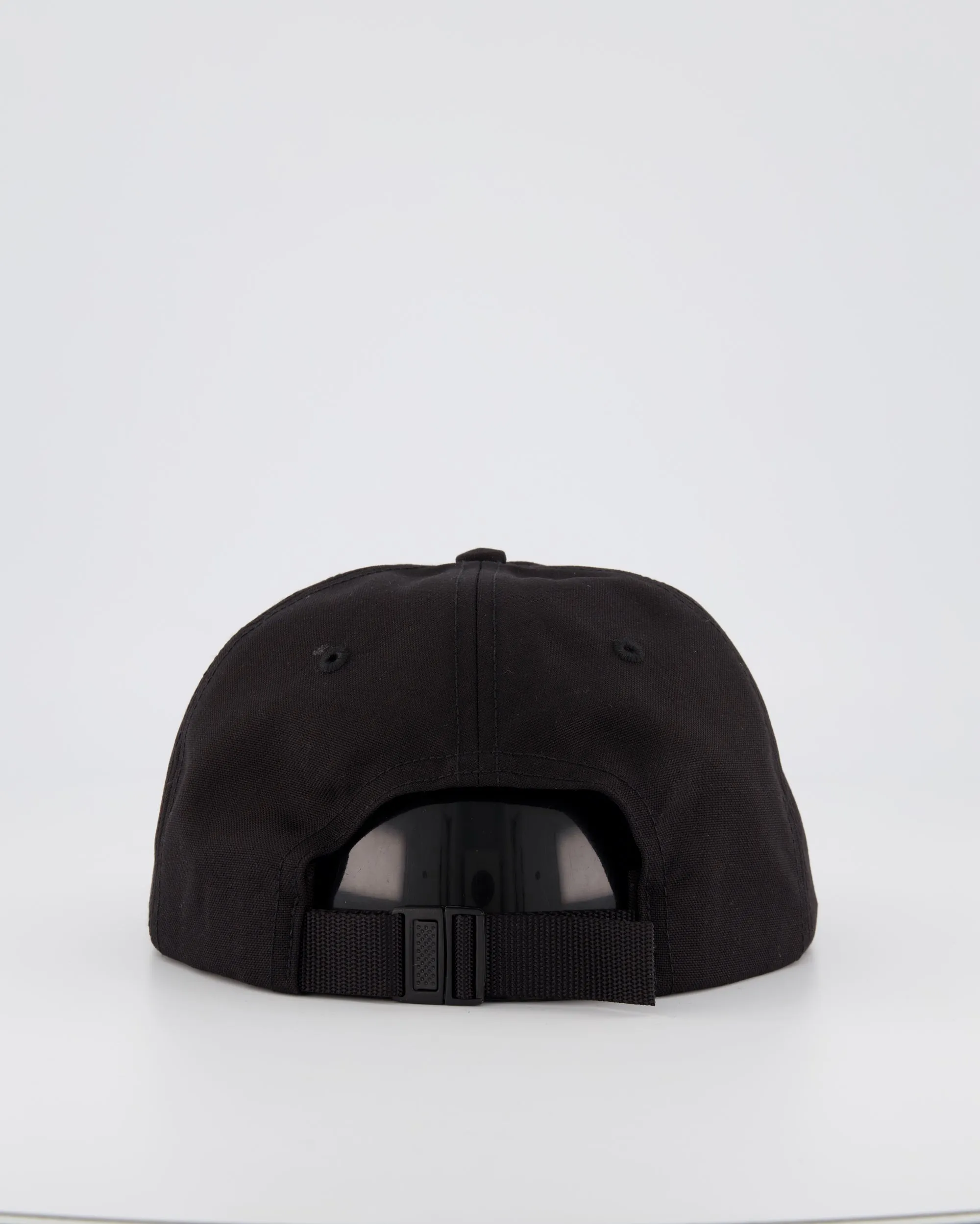 SUPREME 6 PANEL BASEBALL CAP - BLACK