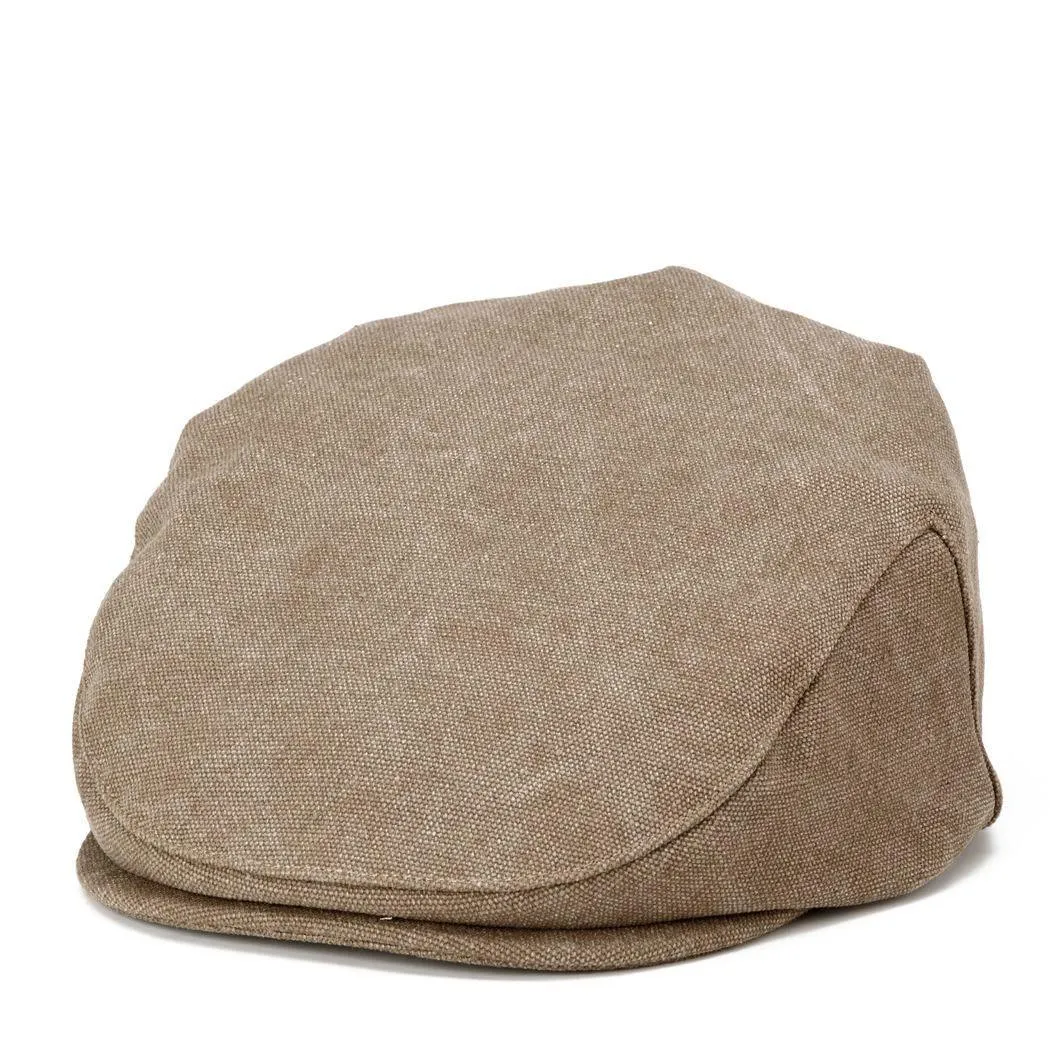 TRP0503 Troop London Accessories Canvas Old School Style Hat, Flat Cap, Shelby Newsboy Cap